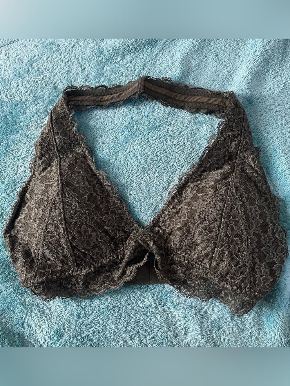 Gilly Hicks Black Lace Halter Bralette
